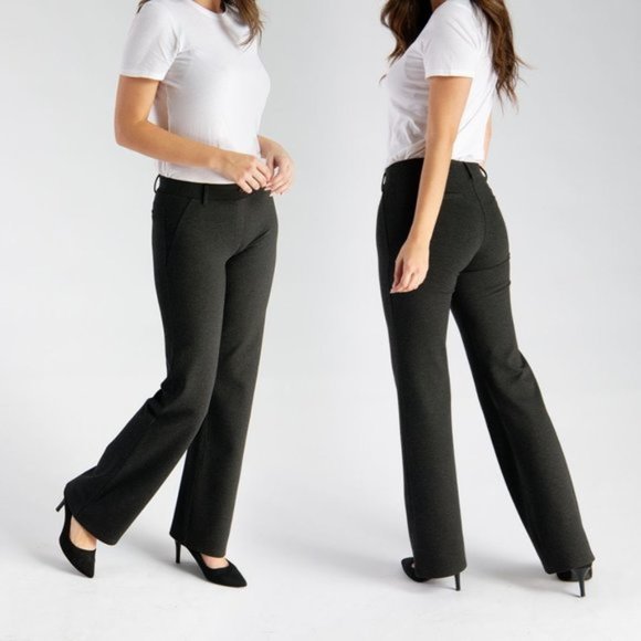 Betabrand Pants - Betabrand Classic Boot-Cut Yoga Dress Pants Sz L